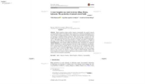 A water footprint case study in Jarum village, Klaten, Indonesia: The production of natural‑colored batik